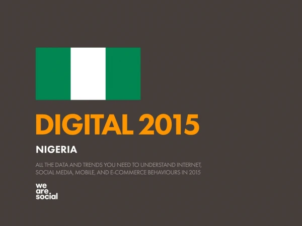Digital 2015 Nigeria (January 2015)