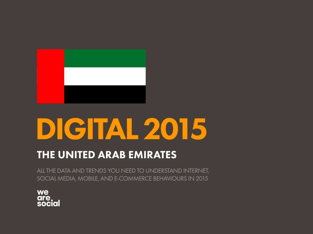 digital 2015 the united arab emirates