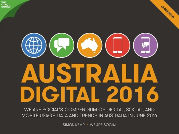Digital 2016 Australia (June 2016)