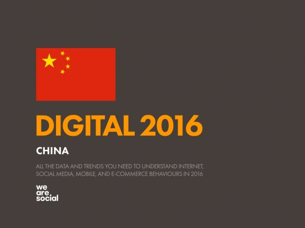Digital 2016 China (January 2016)