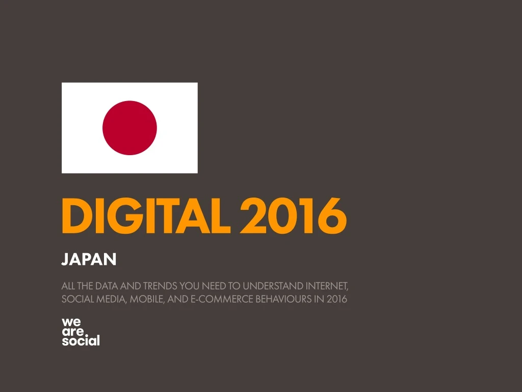 digital 2016 japan