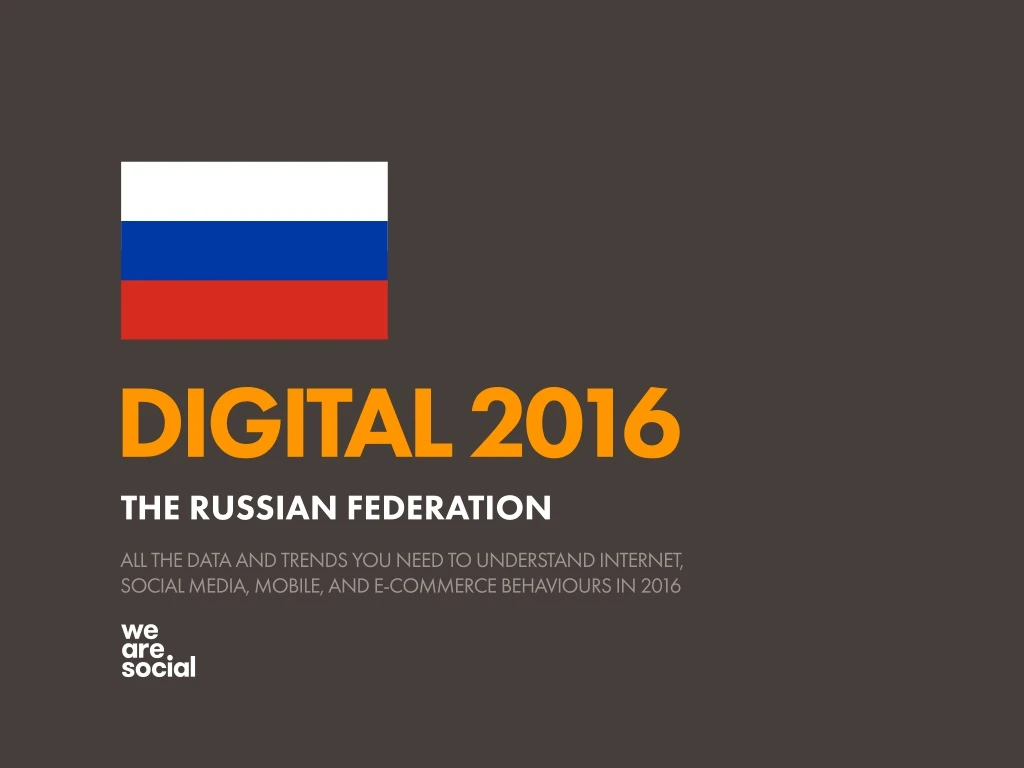 digital 2016 the russian federation