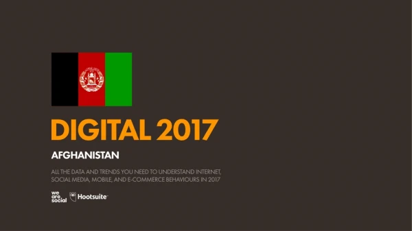 Digital 2017 Afghanistan (January 2017)