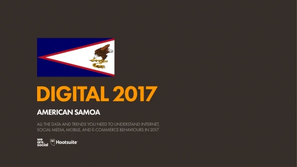 Digital 2017 American Samoa (January 2017)