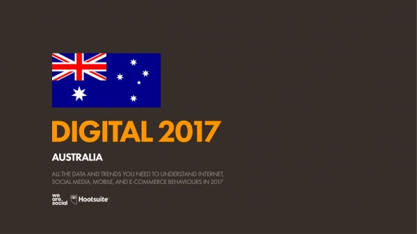 Digital 2017 Australia (January 2017)
