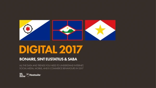 Digital 2017 Bonaire, St Eustatius & Saba (January 2017)