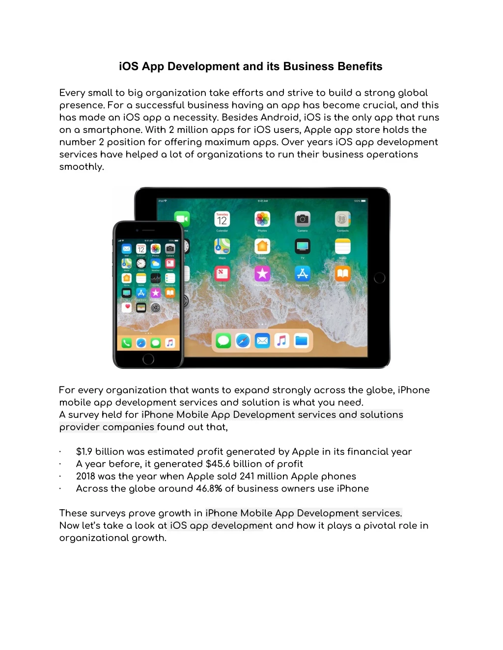 Ppt Ios App Development And Its Business Benefits Powerpoint