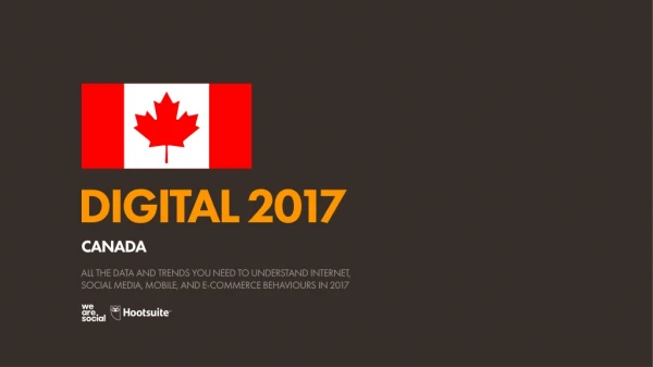 Digital 2017 Canada (January 2017)