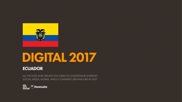Digital 2017 Ecuador (January 2017)