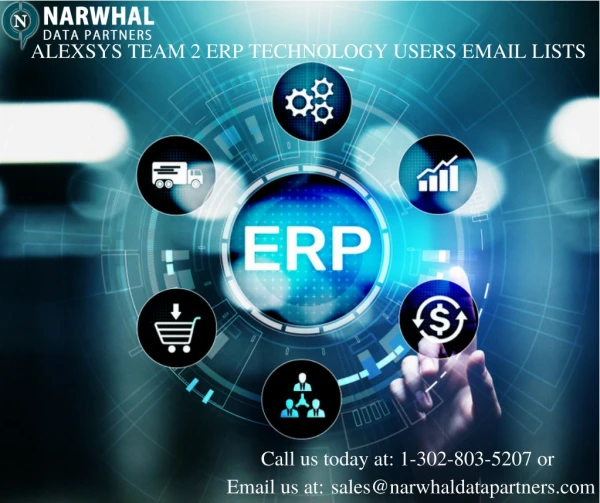Alexsys Team 2 ERP Technology Users Email List IN USA