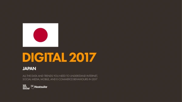 Digital 2017 Japan (January 2017)