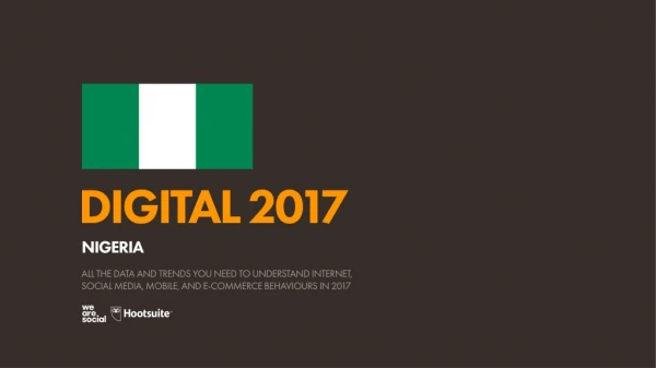 Digital 2017 Nigeria (January 2017)