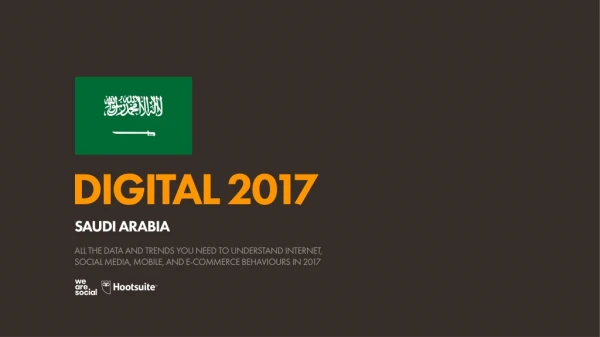 Digital 2017 Saudi Arabia (January 2017)