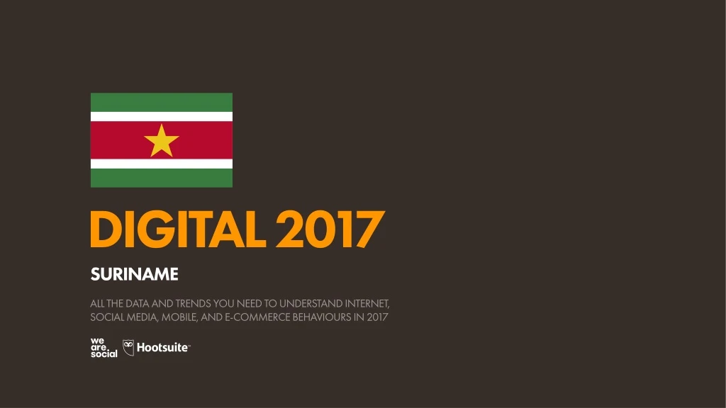 digital 2017 suriname