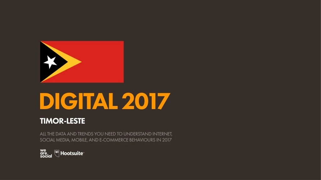 digital 2017 timor leste