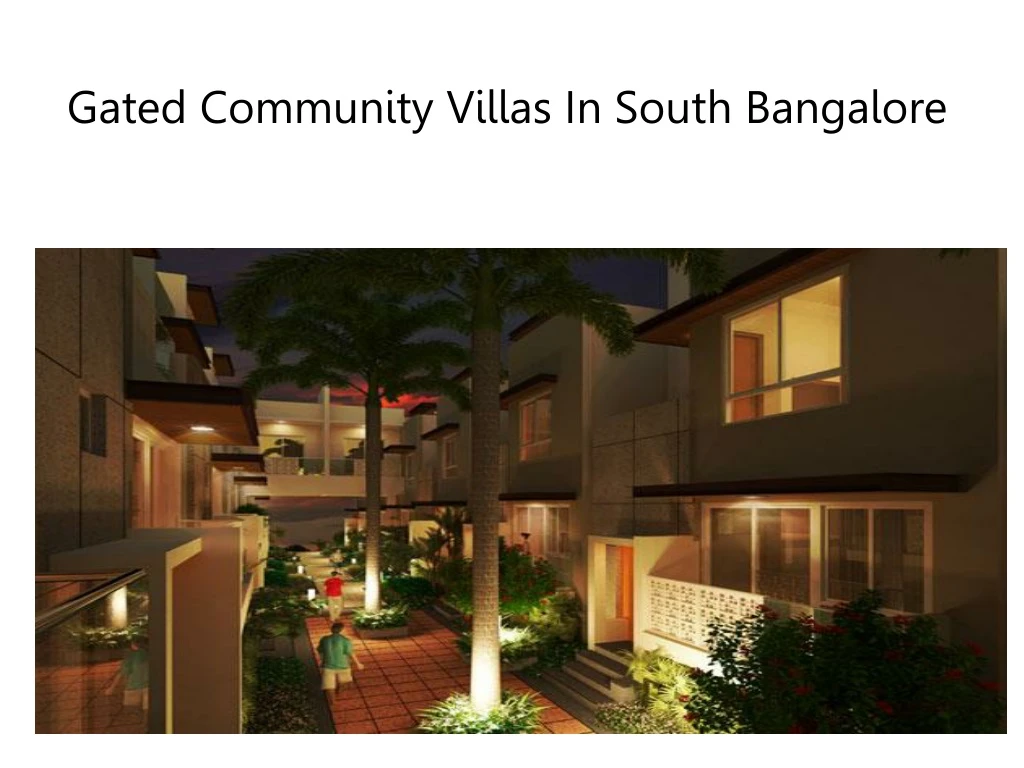 gated community villas in south bangalore