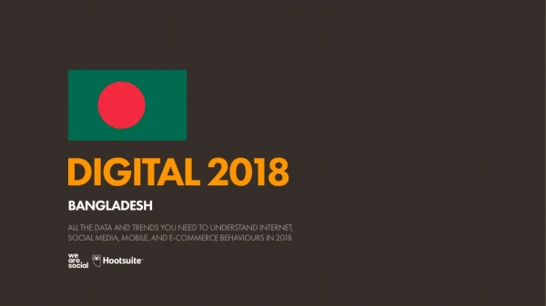 Digital 2018 Bangladesh (January 2018)