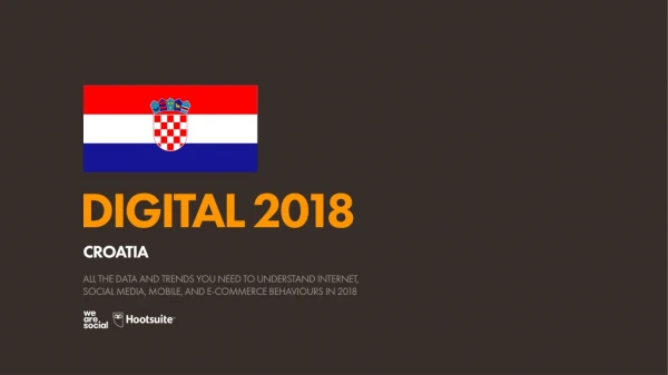 Digital 2018 Croatia (January 2018)