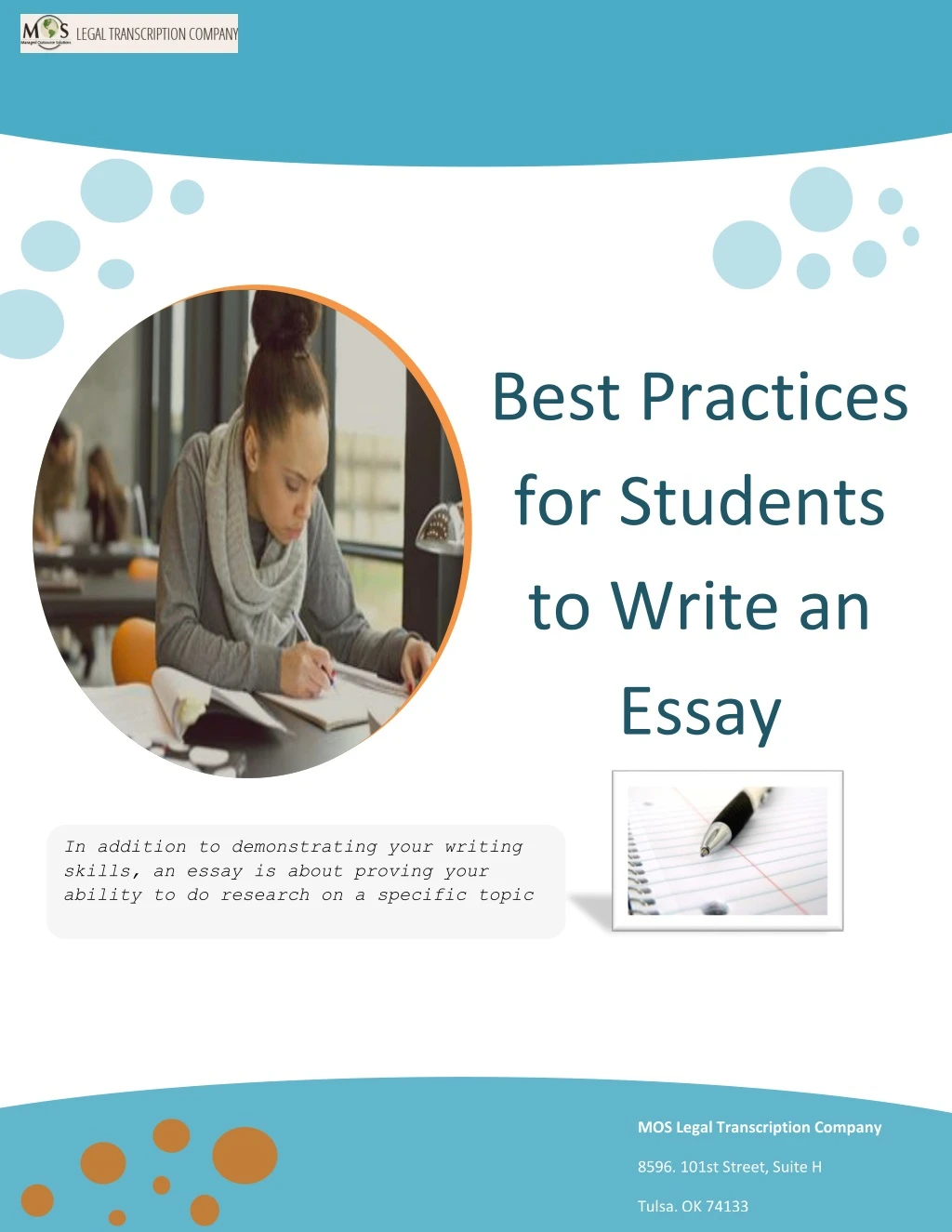 best practices for students to write an essay