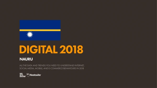 Digital 2018 Nauru (January 2018)