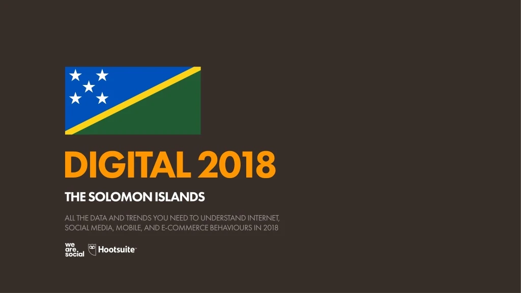 digital 2018 the solomon islands