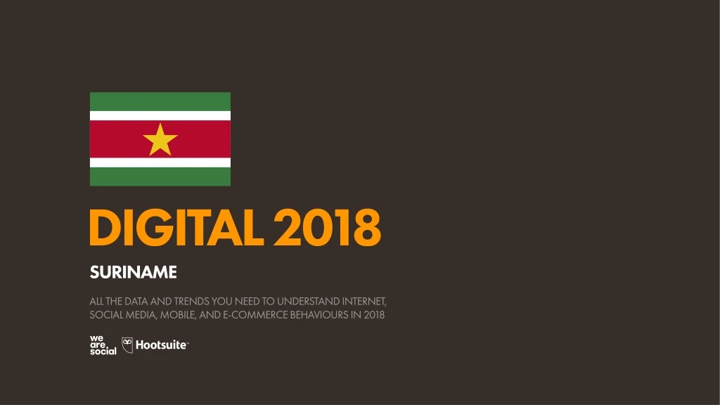 digital 2018 suriname