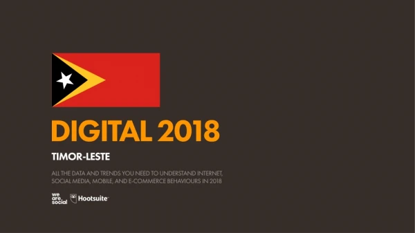 digital 2018 timor leste