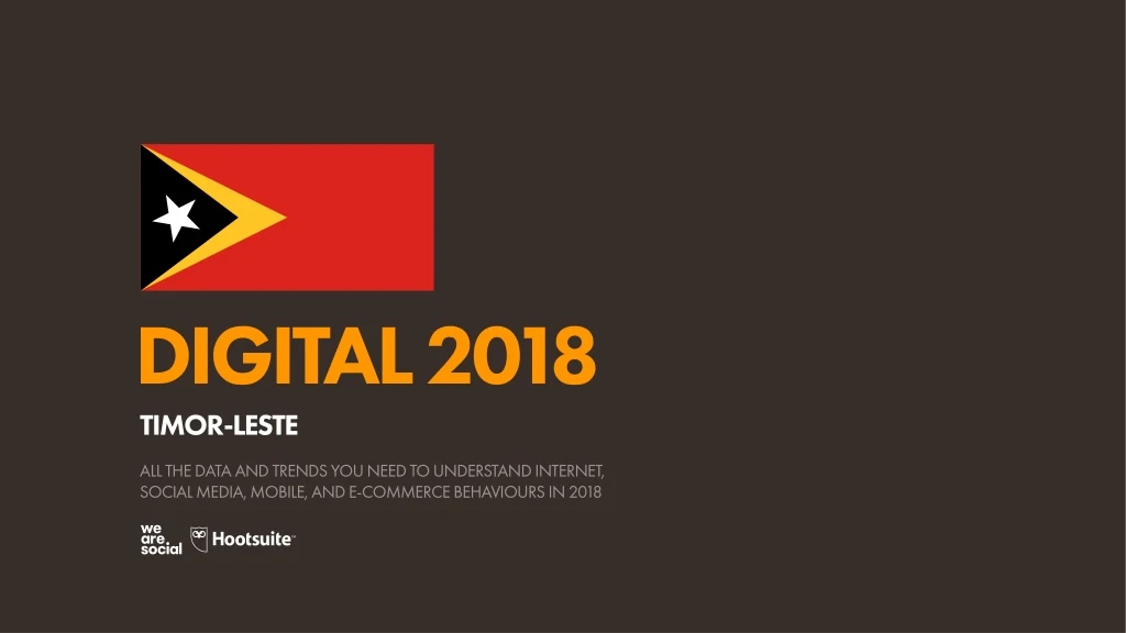 digital 2018 timor leste