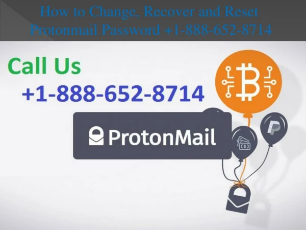 How to Reset Protonmail Password 1-888-652-8714