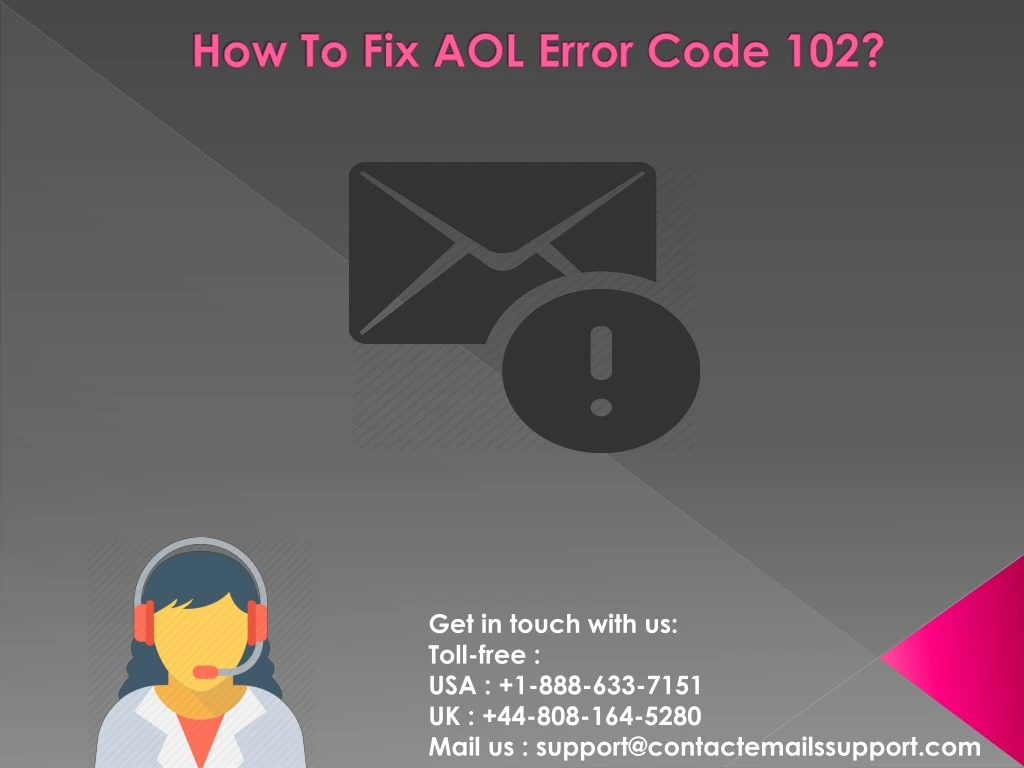 how to fix aol error code 102