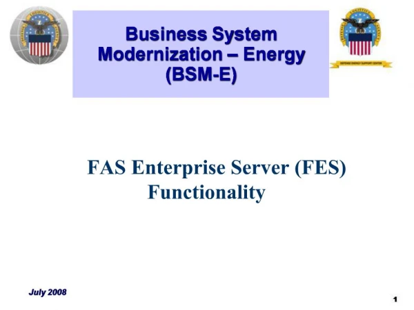 Business System Modernization Energy BSM-E