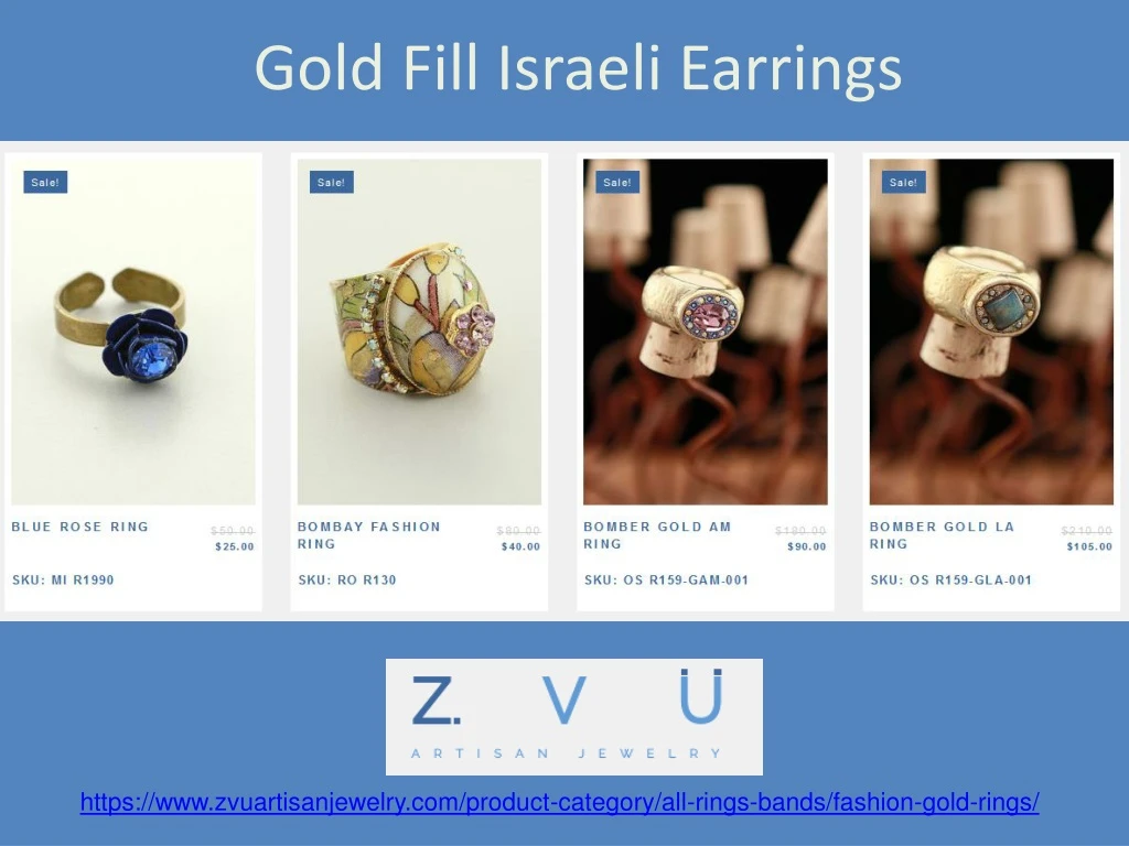 gold fill israeli earrings