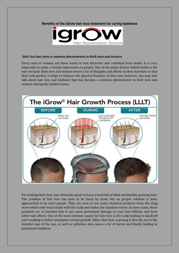 Hair loss has been a common phenomenon in both men and women