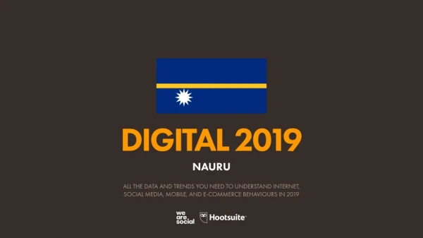digital 2019 nauru