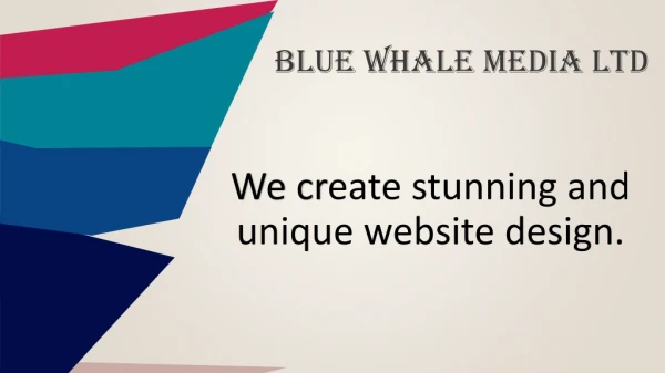 Reliable Web Design Service London | Blue Whale Media Ltd