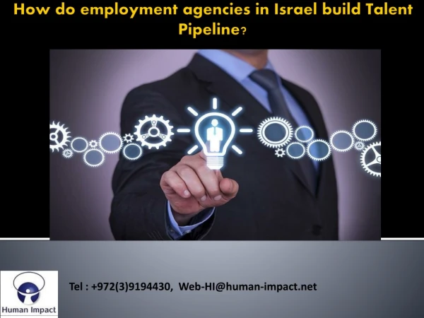 How do employment agencies in Israel build Talent Pipeline?