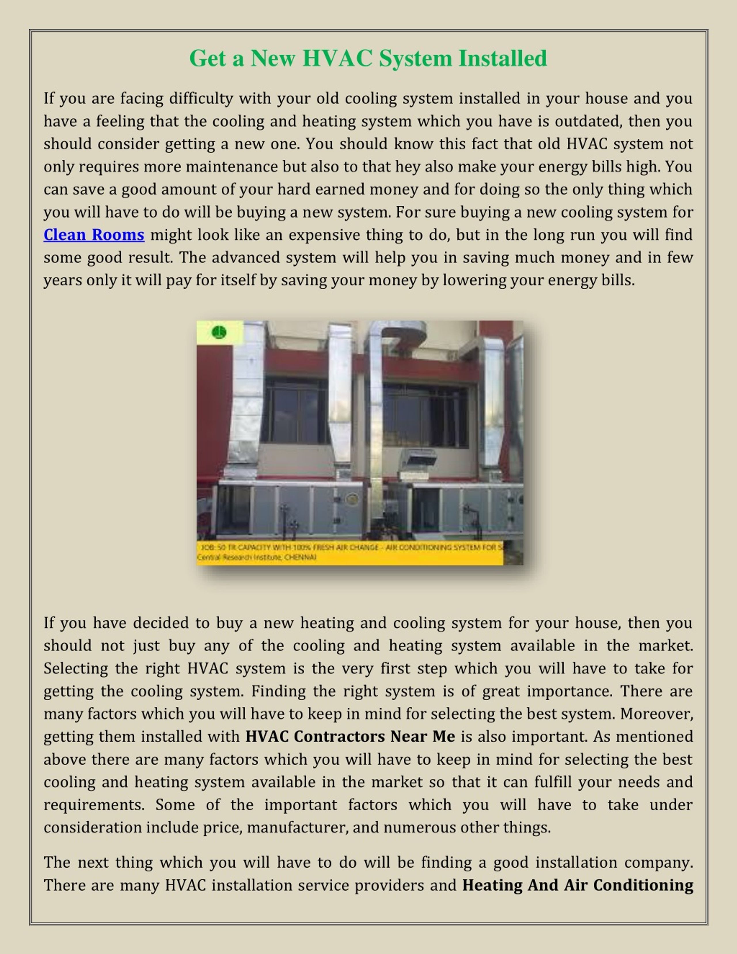 PPT - Get a New HVAC System Installed PowerPoint Presentation, free ...
