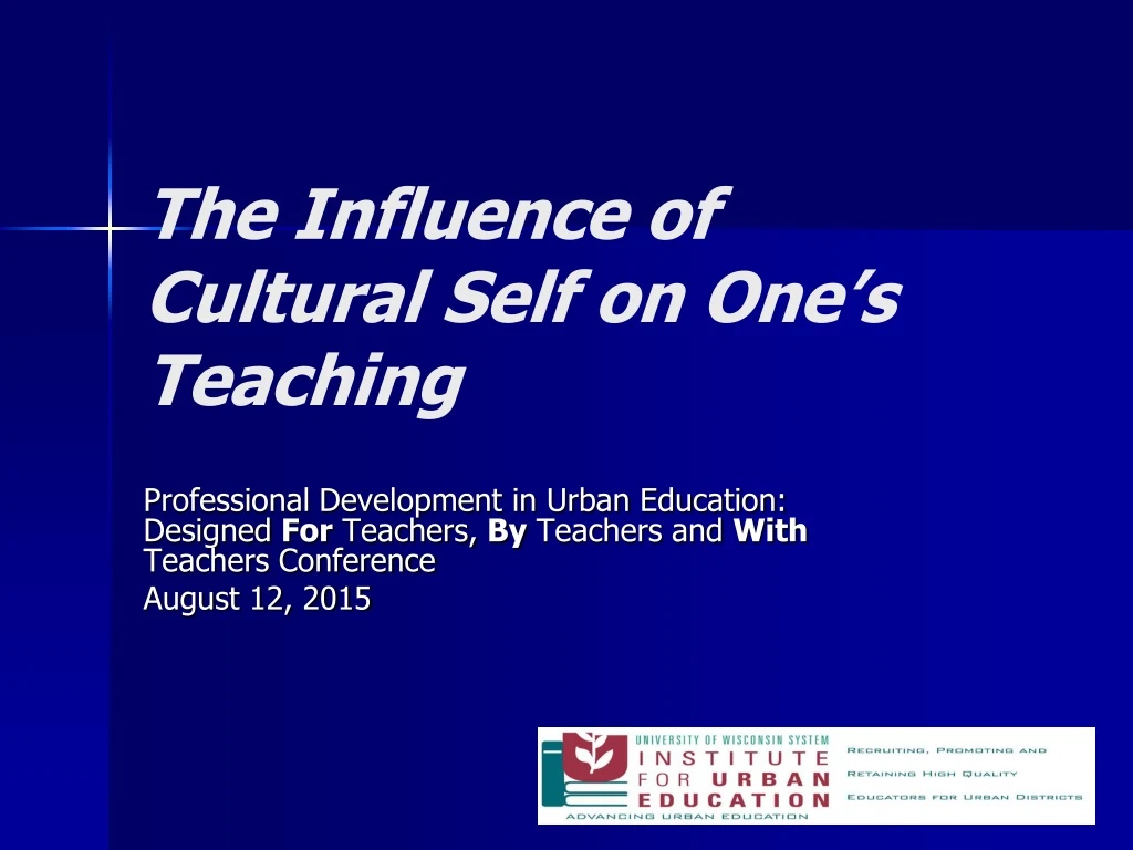 the influence of cultural self on one s teaching
