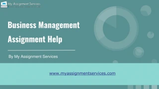 Business management assignment help - slide 1