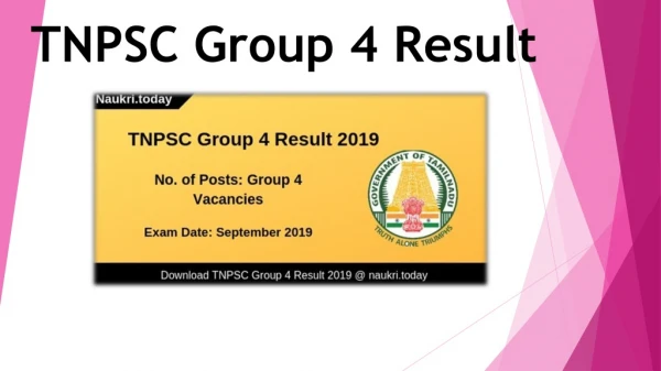 TNPSC Group 4 Result 2019 | Download TNPSC Group IV Exam Result