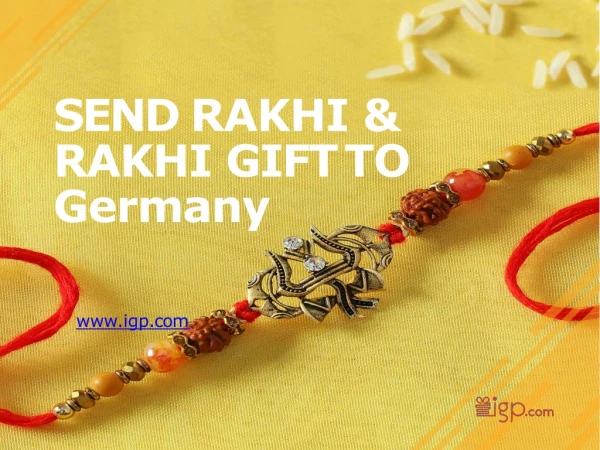 Send Rakhi and Rakhi gifts to Germany