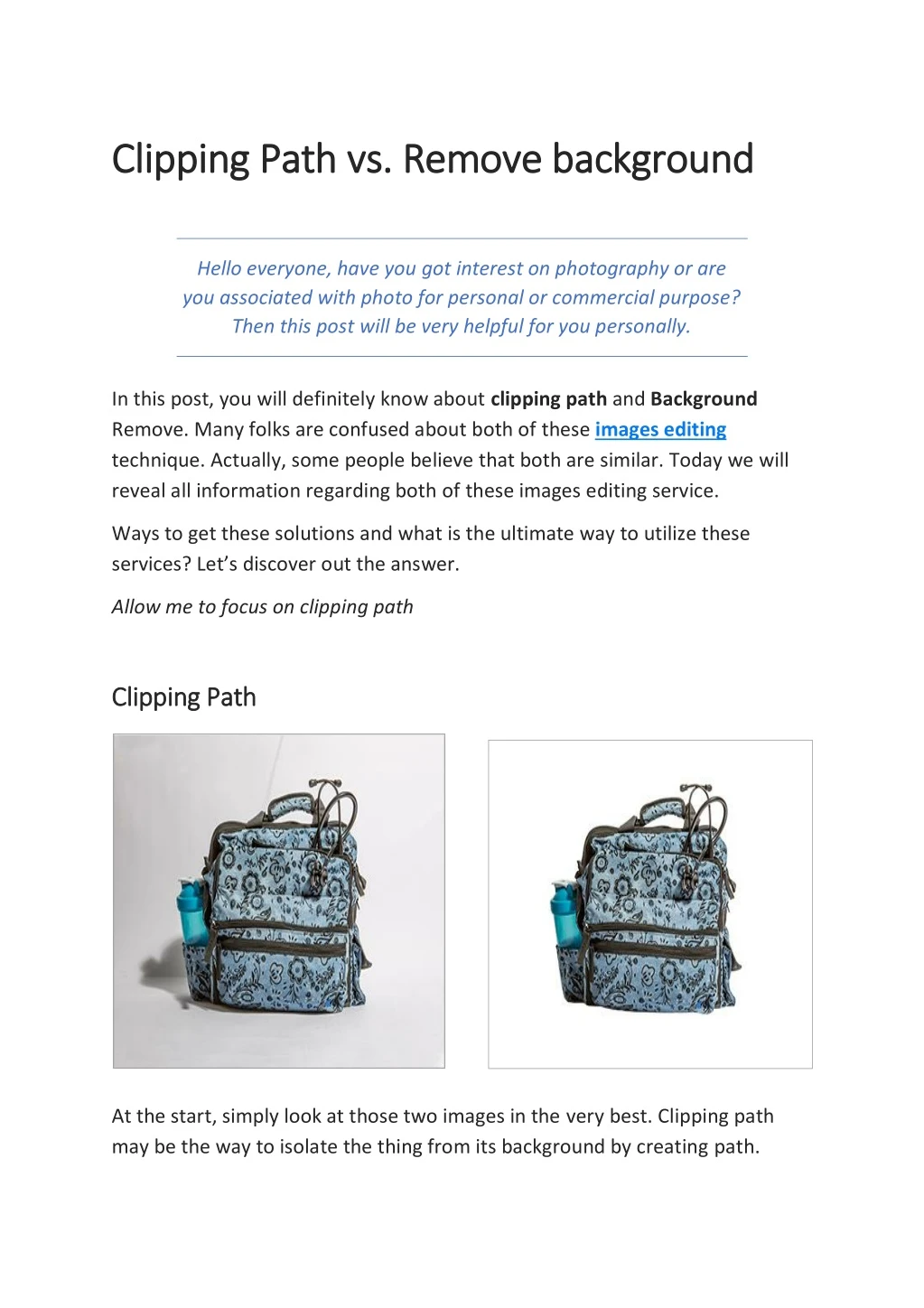 clipping path vs remove background clipping path