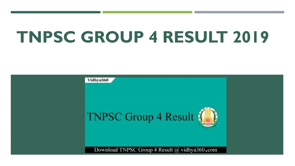 tnpsc group 4 result 2019
