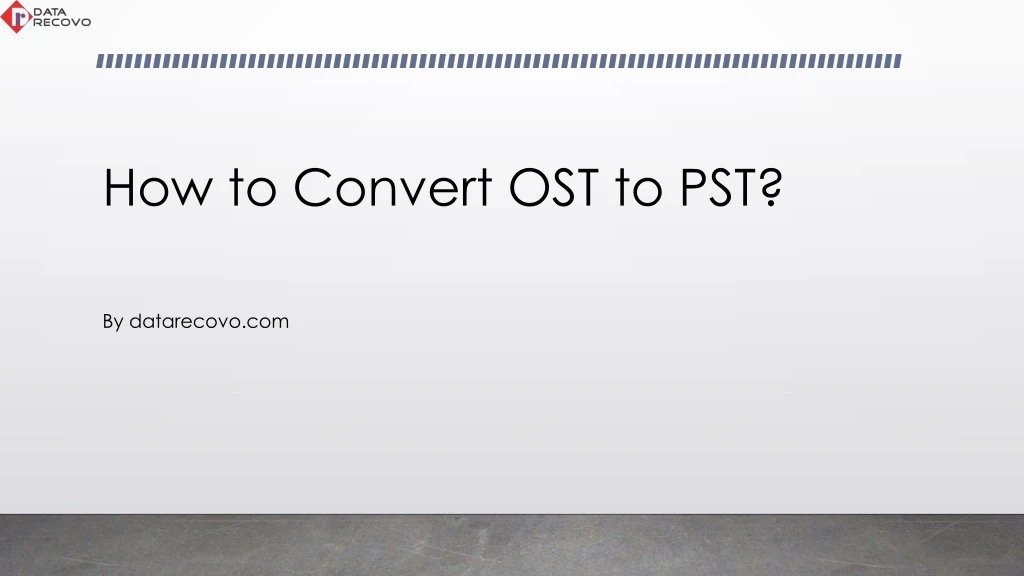 how to convert ost to pst