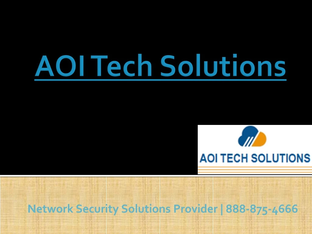 network security solutions provider 888 875 4666