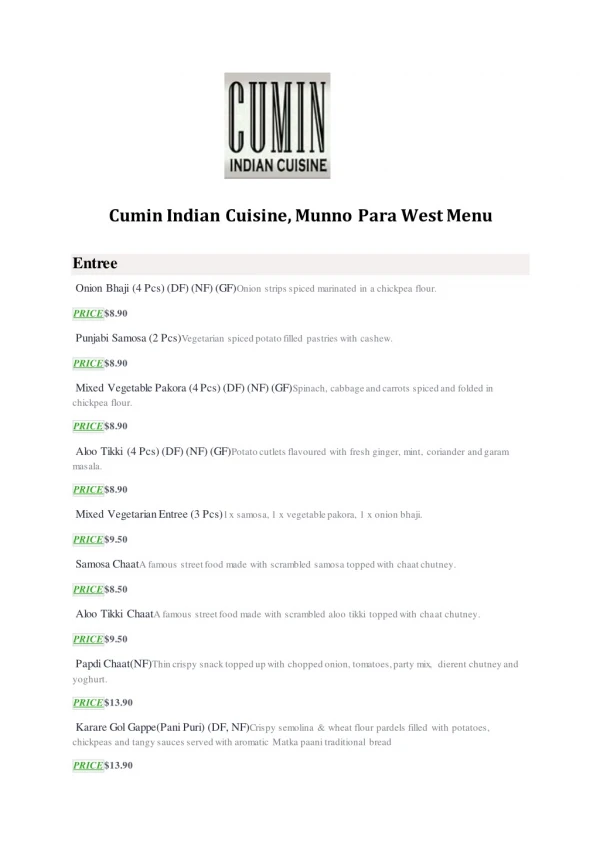 15% Off - Cumin Indian Cuisine-Munno Para West - Order Food Online