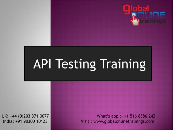 API Testing Training best API Testing Certification training