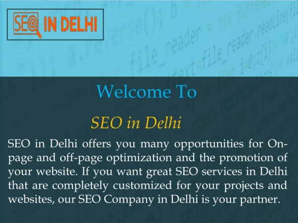 Top SEO Services Agency in Delhi