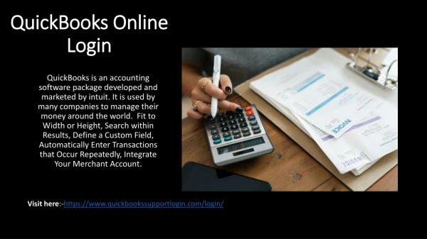 QuickBooks Online Login