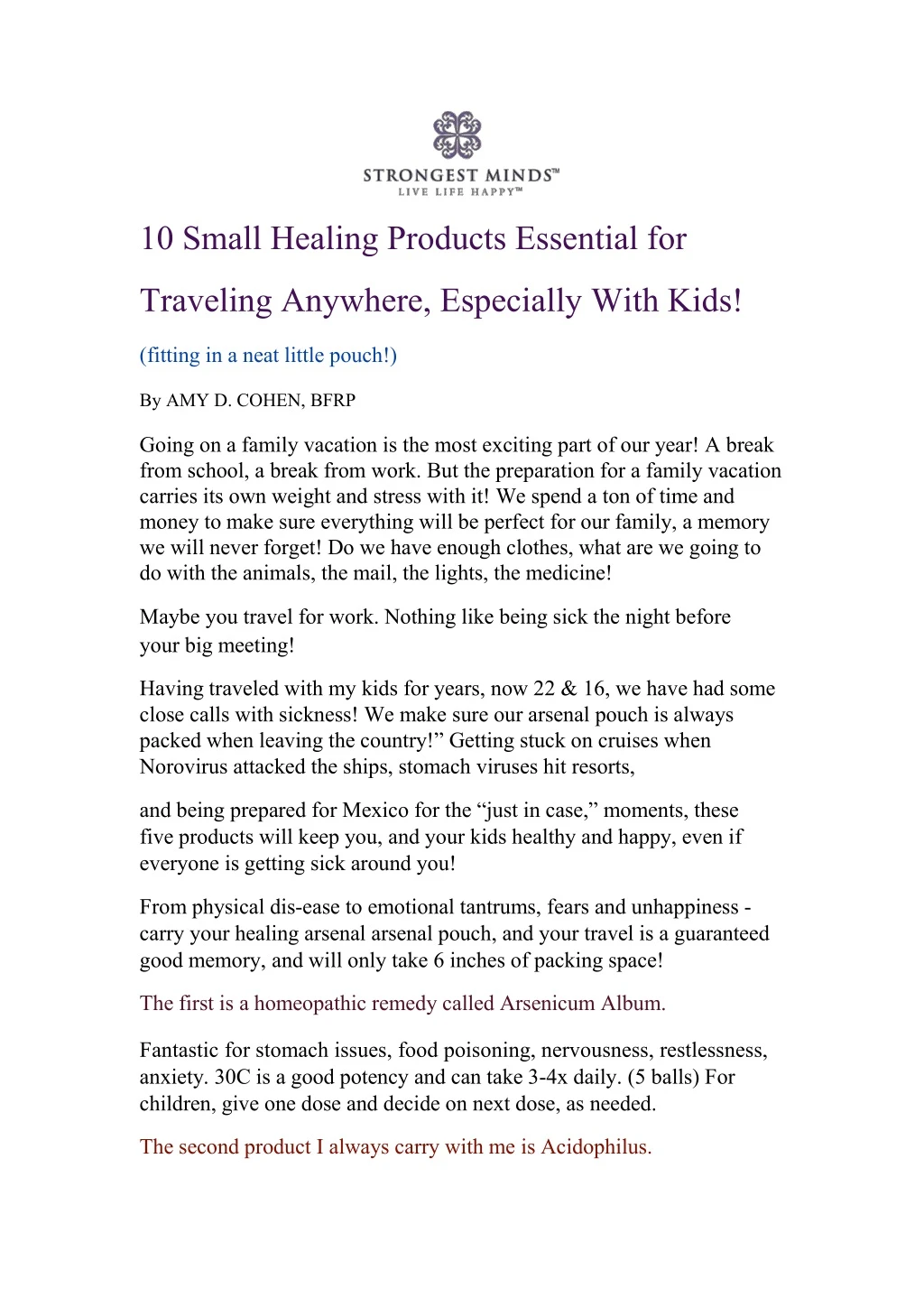 10 small healing products essential for